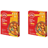 Pack of 2 - Mtr Ready To Eat Mixed Veg Curry - 300 Gm (10.58 Oz)