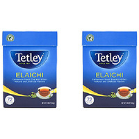 Pack of 2 - Tetley Elaichi Cardamom 72 Tea Bags - 144 Gm (5.08 Oz)