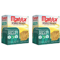 Pack of 2 - Manna Pearled Unpolished Ethnic Millets Foxtail Millet - 500 Gm (1.1 Lb)