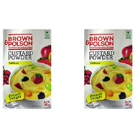 Pack of 2 - Brown And Polson Custard Powder Vanilla - 100 Gm (3.5 Oz)