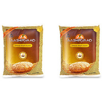 Pack of 2 - Aashirvaad Whole Wheat Flour - 4 Lb (1.81 Kg)