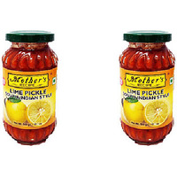 Pack of 2 - Mother's Recipe Lime Pickle South Indian Style - 400 Gm (14.1 Oz) [Buy 1 Get 1 Free]