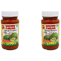 Pack of 2 - Priya Mango Thokku Pickle Without Garlic - 300 Gm (10.58 Oz) [50% Off]
