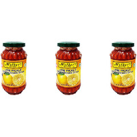 Pack of 3 - Mother's Recipe Lime Pickle South Indian Style - 400 Gm (14.1 Oz) [Buy 1 Get 1 Free]