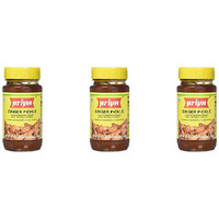 Pack of 3 - Priya Ginger Pickle Without Garlic - 300 Gm (10.6 Oz) [50% Off]