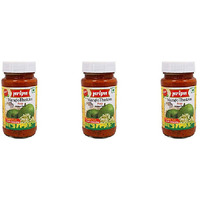 Pack of 3 - Priya Mango Thokku Pickle Without Garlic - 300 Gm (10.58 Oz)