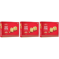 Pack of 3 - Haldiram's Soan Papdi Desi Ghee - 500 Gm (17.63 Oz) [Fs]