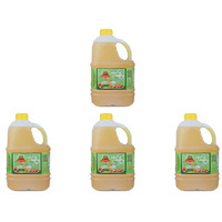 Pack of 4 - Chettinad Kachi Ghani Groundnut Oil Wood Cold Pressed - 1 L (33.8 Fl Oz)