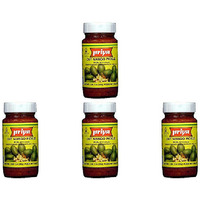 Pack of 4 - Priya Cut Mango Pickle With Garlic - 300 Gm (10.58 Oz)