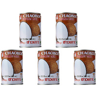 Pack of 5 - Chaokoh Coconut Milk - 400 Ml (13.5 Oz)