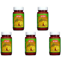 Pack of 5 - Priya Lime Pickle With Garlic - 300 Gm (10.58 Oz) [50% Off]