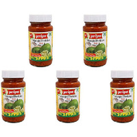 Pack of 5 - Priya Mango Thokku Pickle Without Garlic - 300 Gm (10.58 Oz)