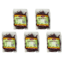 Pack of 5 - Telugu Whole Guntur Chilli W/Stem - 200 Gm (7 Oz)