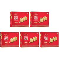 Pack of 5 - Haldiram's Soan Papdi Desi Ghee - 500 Gm (17.63 Oz)