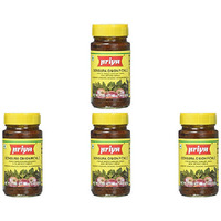 Pack of 4 - Priya Gongura Onion Pickle Without Garlic - 300 Gm (10.58 Oz) [50% Off]