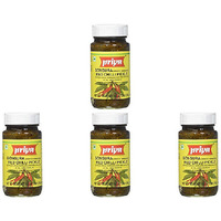 Pack of 4 - Priya Gongura Red Chilli Pickle With Garlic - 300 Gm (10.58 Oz)