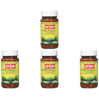 Pack of 4 - Priya Mango Pickle With Garlic - 300 Gm (10.58 Oz)