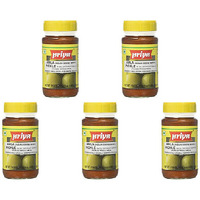 Pack of 5 - Priya Amla Pickle Without Garlic - 300 Gm (10.58 Oz)