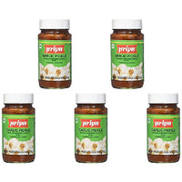 Pack of 5 - Priya Garlic Pickle - 300 Gm (10.6 Oz)