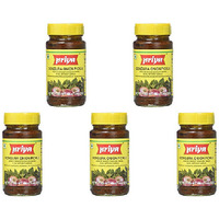 Pack of 5 - Priya Gongura Onion Pickle Without Garlic - 300 Gm (10.58 Oz) [50% Off]