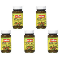 Pack of 5 - Priya Gongura Red Chilli Pickle With Garlic - 300 Gm (10.58 Oz)