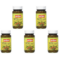 Pack of 5 - Priya Gongura Red Chilli Pickle With Garlic - 300 Gm (10.58 Oz)