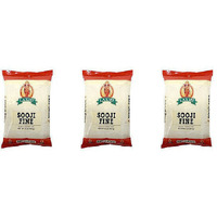 Pack of 3 - Laxmi Sooji Fine - 2 Lb (907 Gm)