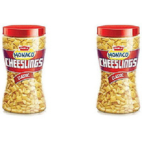 Pack of 2 - Parle Monaco Cheeslings Classic - 150 Gm (5.29 Oz)