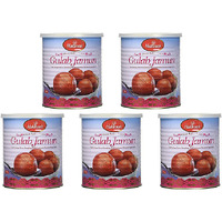 Pack of 5 - Haldiram's Gulab Jamun Can - 1 Kg (2.2 Lb)