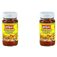 Pack of 2 - Priya Ginger Pickle With Garlic - 300 Gm (10.58 Oz)
