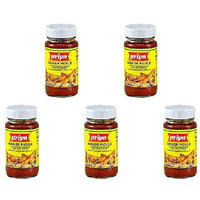Pack of 5 - Priya Ginger Pickle With Garlic - 300 Gm (10.58 Oz)