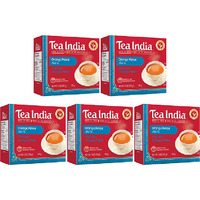 Pack of 5 - Tea India Orange Pekoe Black Tea - 72 Ct - 201 Gm (7.11 Oz)