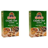 Pack of 2 - Mdh Chunky Chat Masala - 500 Gm (1.1 Lb)