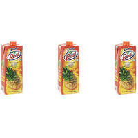 Pack of 3 - Dabur Real Pineapple Fruit Nectar Juice - 1 L (33.8 Fl Oz)