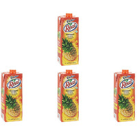 Pack of 4 - Dabur Real Pineapple Fruit Nectar Juice - 1 L (33.8 Fl Oz)