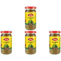 Pack of 4 - Telugu Gongura Pickle Without Garlic - 300 Gm (10.58 Oz)