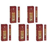 Pack of 5 - Hem Agarbatti Chandan Agarbatti Incense Sticks - 120 Pc