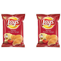 Pack of 2 - Lay's Spanish Tomato Tango Potato Chips - 52 Gm (1.8 Oz)