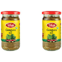 Pack of 2 - Telugu Gongura Pickle With Garlic- 300 Gm (10 Oz)