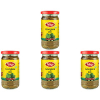Pack of 4 - Telugu Gongura Pickle With Garlic- 300 Gm (10 Oz)
