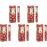 Pack of 5 - Hem Precious Gulab Agarbatti Incense Sticks - 120 Pc