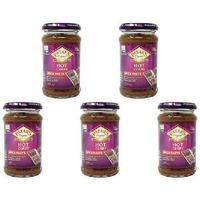 Pack of 5 - Patak's Hot Curry Spice Paste - 10 Oz (283 Gm)