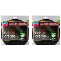 Pack of 2 - Godrej Expert Dark Brown 4.06 Creme Hair Color - 20 Gm (0.7 Oz)
