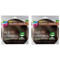 Pack of 2 - Godrej Expert Creme Natural Brown 4.0 Hair Color - 20 Gm (0.7 Oz)