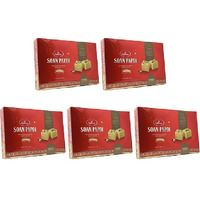 Pack of 5 - Haldiram's Soan Papdi Made With Desi Ghee - 1 Kg (2.2 Lb)