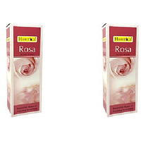 Pack of 2 - Heritage Agarbatti Rose Incense Sticks  - 120 Sticks
