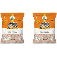 Pack of 2 - 24 Mantra Organic Red Poha - 2 Lb (908 Gm)