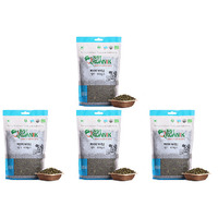 Pack of 4 - Just Organik Organic Green Moong Whole - 2 Lb (908 Gm)