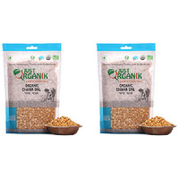 Pack of 2 - Just Organik Organic Chana Dal - 908 Gm (2 Lb)
