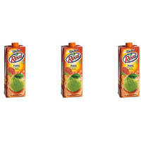 Pack of 3 - Dabur Real Guava Fruit Juice Nectar - 1 Lt (33.8 Fl Oz)
